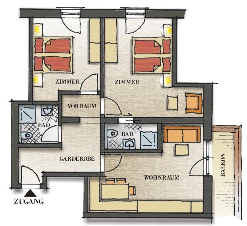 Апартаменты Haus Pregenzer Фис Экстерьер фото